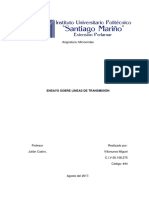 Ensayo Sobre Lineas de Transmisión