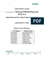 Hubspot: Inbound Marketing and Web 2.0: Market Research For A New Product Introduction