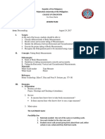 Lesson Plan Taking Body Measurements