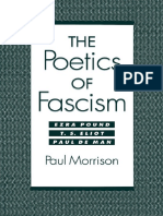 The Poetics of Fascism Ezra Pound T S Eliot Paul de Man PDF