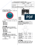 Avaliação de Matemática: 3º Ano Do Ensino Fundamental 1 - I Ciclo - 3º Bimestre