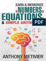 How To Learn and Memorize Math, - Anthony Metivier