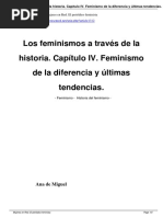 Feminismo de La Diferencia - Ultimas Tendencias