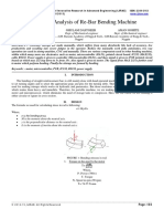 Design and Analyses Re - Bar Bending Machine