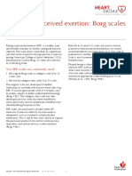 Rating of Perceived Exertion - Borg Scale