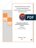 Diagrama de Pareto de Presupuesto Del Banco de La Nación