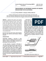 Analysis and Gain Enhancement of Different Shapes of Shapes of Microstrip Patch Antenna