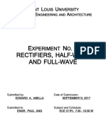 E N 3 Rectifiers, Half-Wave AND Full-Wave: Aint Ouis Niversity