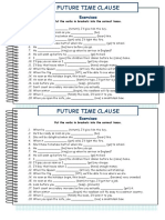 Exercises: Put The Verbs in Brackets Into The Correct Tense