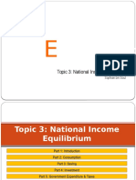 Topic 3 National Income Equilibrium