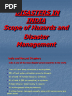 Disasters in India Scope of Hazards and Disaster Management