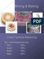 Cake Mixing & Baking