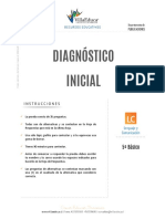 Diagnostico Inicial Lenguaje 5basico