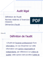 1 - Audit Légal - Présentation de La Démarche Générale