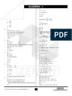 Algebra 1 (Solutions)