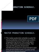 Master Production Schedule