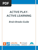 Active Play-Active Learning: Brain Breaks Guide