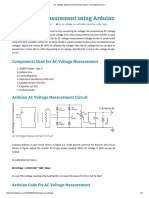 AC Voltage Measurement Using Arduino - Circuits4you PDF