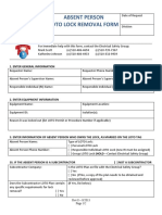 Loto Emergency Removal Form