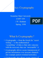 Public-Key Cryptography: Montclair State University CMPT 109 J.W. Benham Spring, 1998