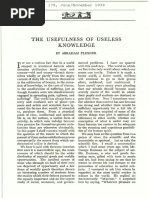 The Usefulness of Useless Knowledge PDF