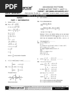 Advanced Pattern Cumulative Test-1 Solutions