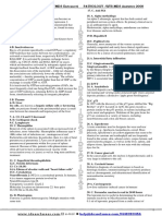 IDEAS (Institute For MD/MS/MDS Entrance) PATHOLOGY - WTS-MDS Answers 2008