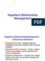 Suppliers Relationship Management