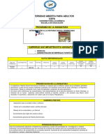 Programa Introduccion A La Historia Social Dominicana