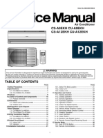 Panasonic Cs-A9ekh Cu-A9ekh Cs-A12ekh Cu-A12ekh Service Manual Repair Guide