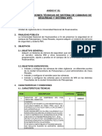 Especificaciones de Camara de Seguridad y Sistema Wifi