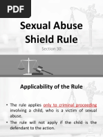 Sexual Abuse Shield Rule Report