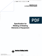 AWS 14.6 Especificación de Soldadura de Elementos Rotativos.