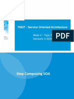 7083T - Service Oriented Architecture: Week 4 - Topic 3 Semantic in SOA