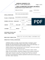 Ambuja Cements Ltd. Form: Ops 11 - : Drill & Exercise Log Sheet (As Reqd.)