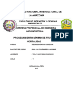 Procesamiento Minimo de Frutas y Hortalizas