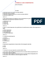 Important MCQ - Materials and Components