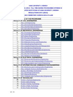 Sl. No. Name of The Programme Faculty of Civil Engineering: Regulations 2017 (CBCS)