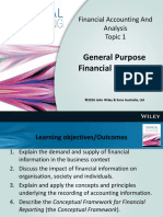 General Purpose Financial Reporting: Financial Accounting and Analysis Topic 1