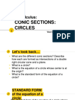 Conic Sections and Circles 2