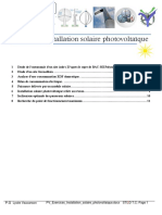 PV Exercices Installation Solaire Photovoltaique