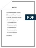 Concrete Engineering Properties. HW 2