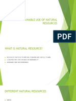 Sustainable Use of Natural Resources-1