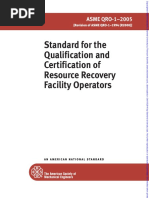 Standard For The Qualification and Certification of Resource Recovery Facility Operators