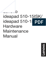 Lenovo Ideapad 510-15ISK/ Ideapad 510-15IKB Hardware Maintenance Manual