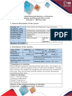 Activity Guide and Evaluation Rubric - Units 1, 2 Activity 3 Writing Task