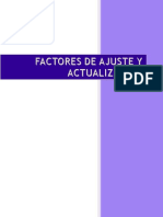 3.2 Factores de Ajuste y Actualizacion