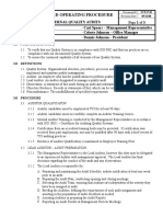 Internal Quality Audit Procedure Example