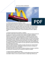 Las 5 Fuerzas de Porter McDonald's