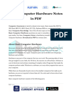 Basic Computer Hardware Notes in PDF